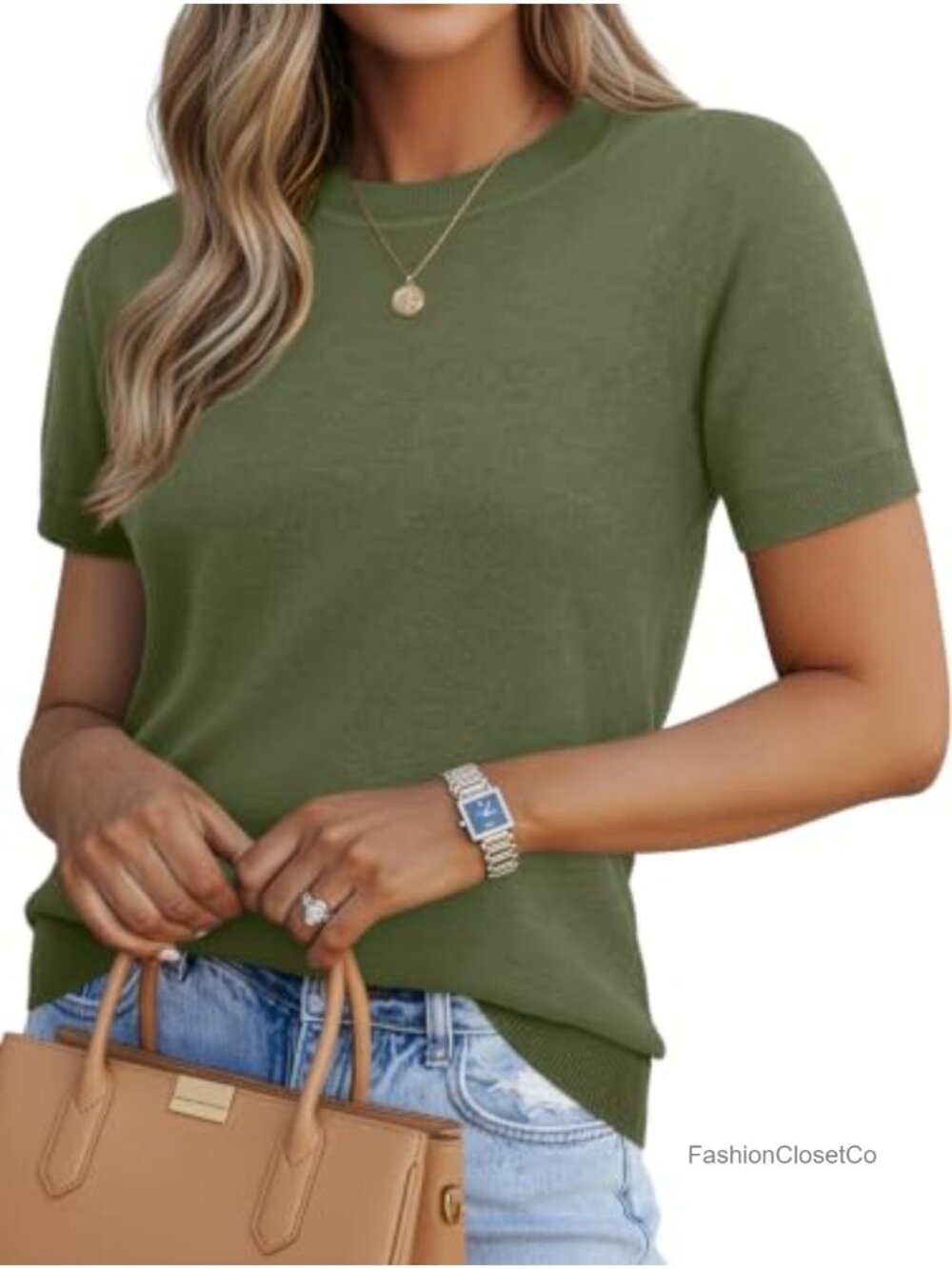 Lepunuo Women Short Sleeve Wool Blend Sweaters Business Casual Knit Pullover